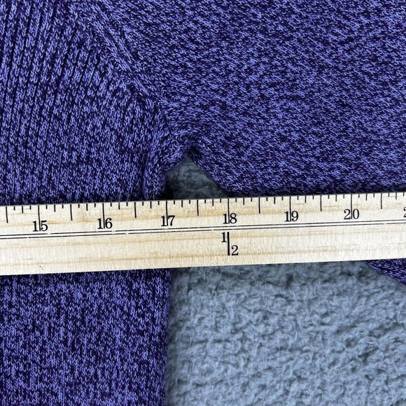Karen Scott 2 x 2 Mock Neck Top Purple Bliss Size PET / MED PM Long Sleeve NEW - Picture 4 of 10